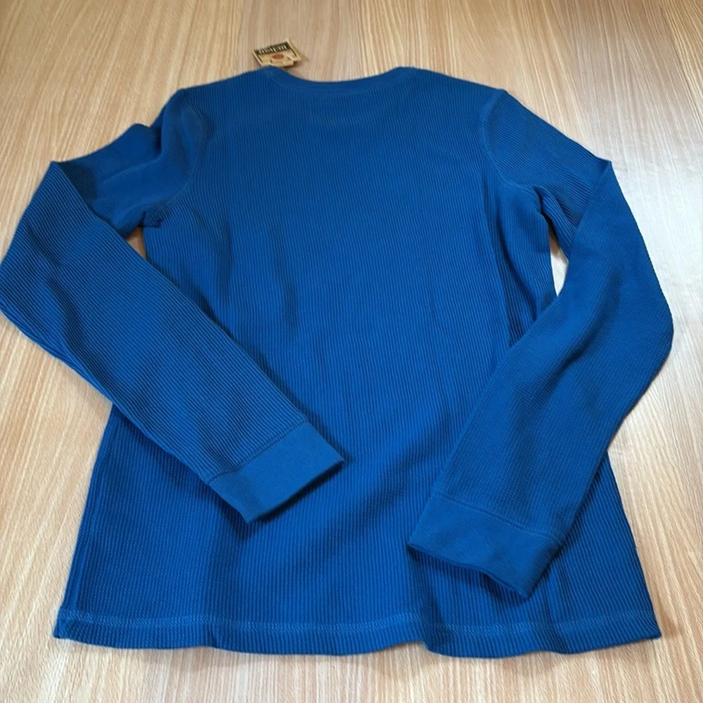 Urban Pipeline thermal ribbed shirt blue
